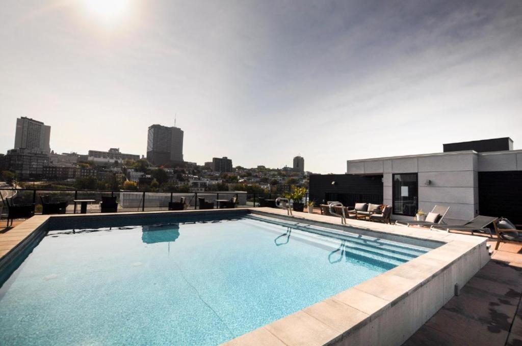 Quebec, Rustique Chic En Ville, Piscine Sur Le Toit Pour 2 A 6 Invites Exterior photo