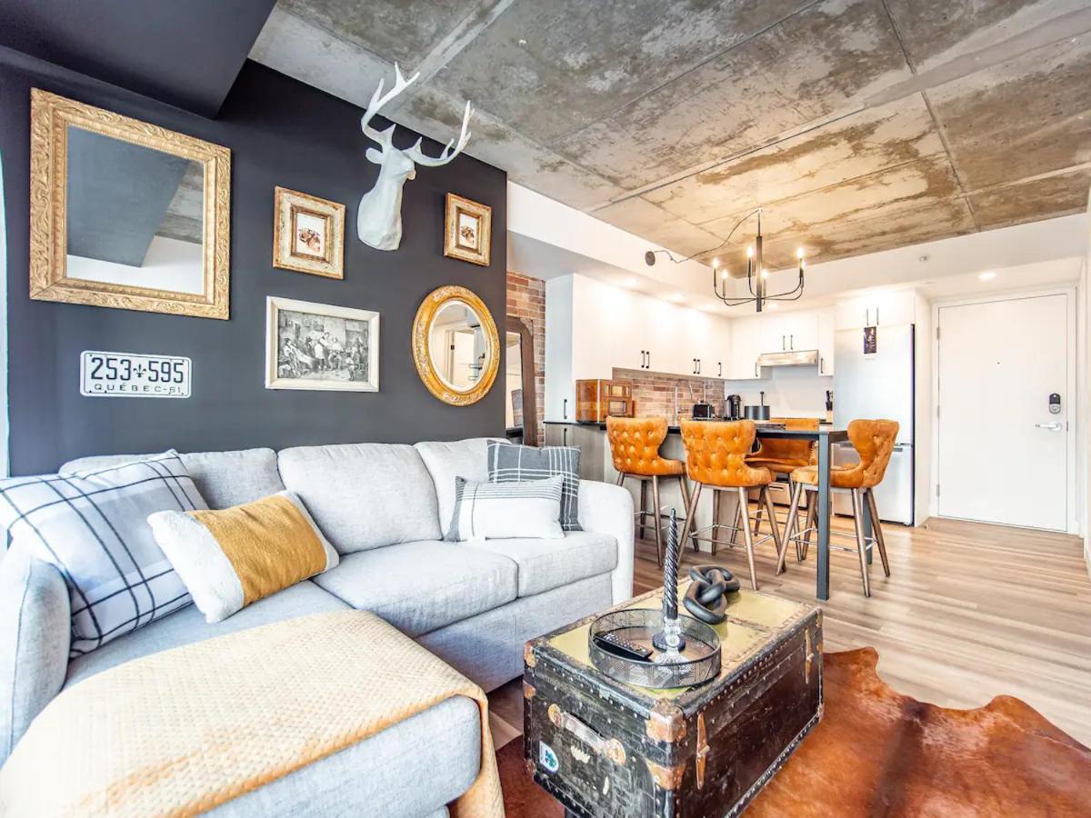 Quebec, Rustique Chic En Ville, Piscine Sur Le Toit Pour 2 A 6 Invites Exterior photo